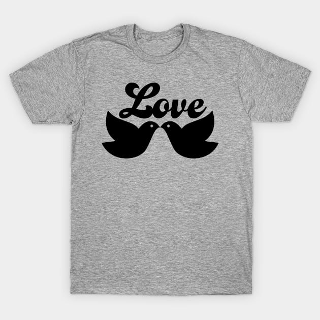 Love Birds - 2 T-Shirt by centeringmychi